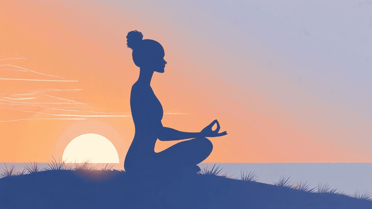 Mindful living illustration